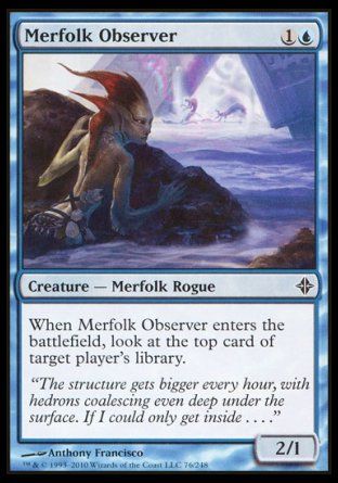 Merfolk Observer (Rise of the Eldrazi) Trading Card