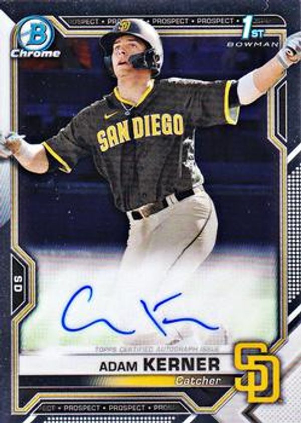 Adam Kerner 2021 Bowman Chrome - Prospect Autographs Baseball #CPA-AK