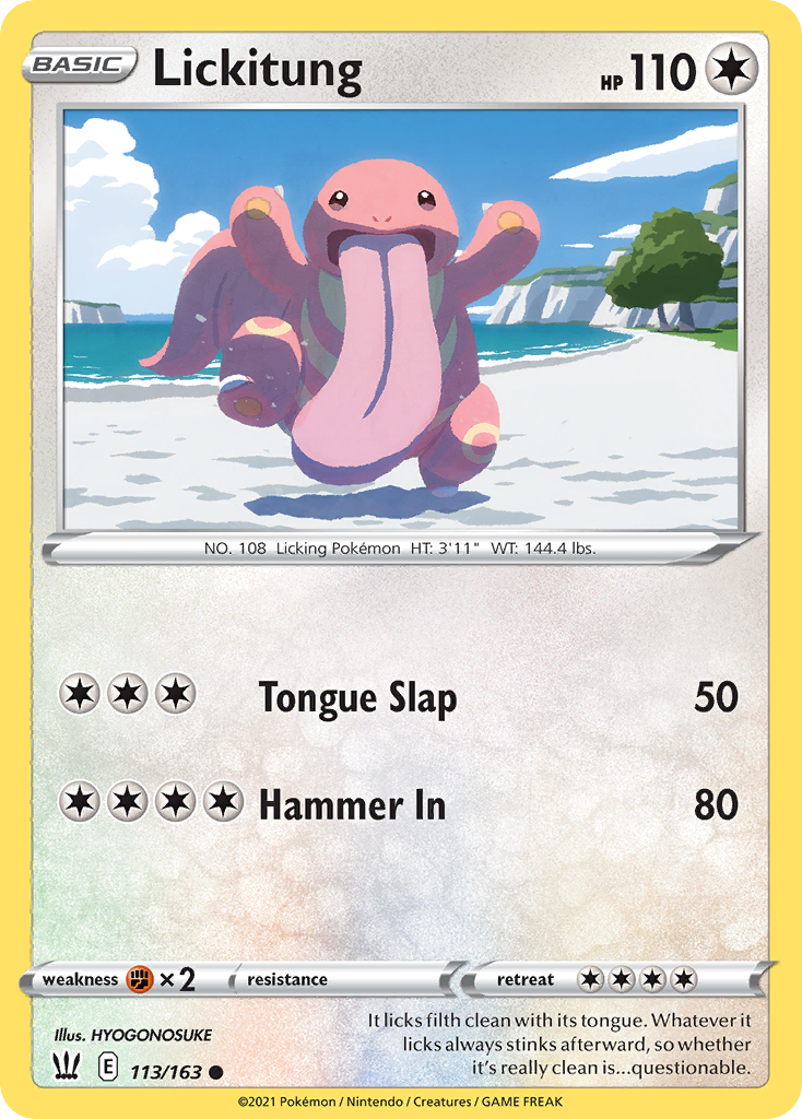 Lickitung (113/163) - Battle Styles Pokémon Card