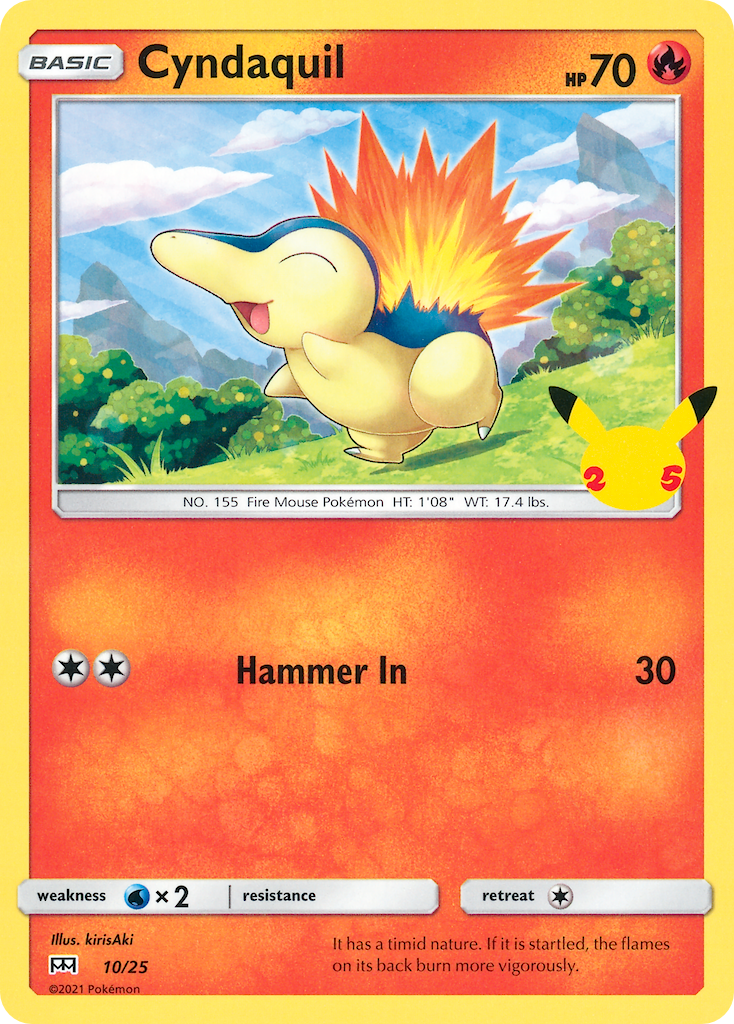 Cyndaquil (10/25) - McDonald's Collection 2021 Pokémon Card