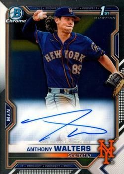 Anthony Walters 2021 Bowman Chrome - Prospect Autographs Baseball #CPA-AW Sports Card