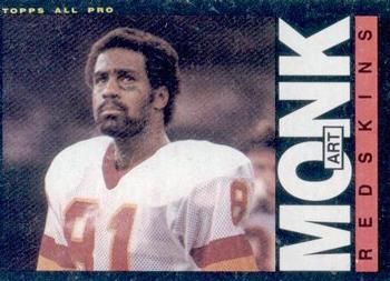 Art Monk 1985 Topps #185 Sports Card
