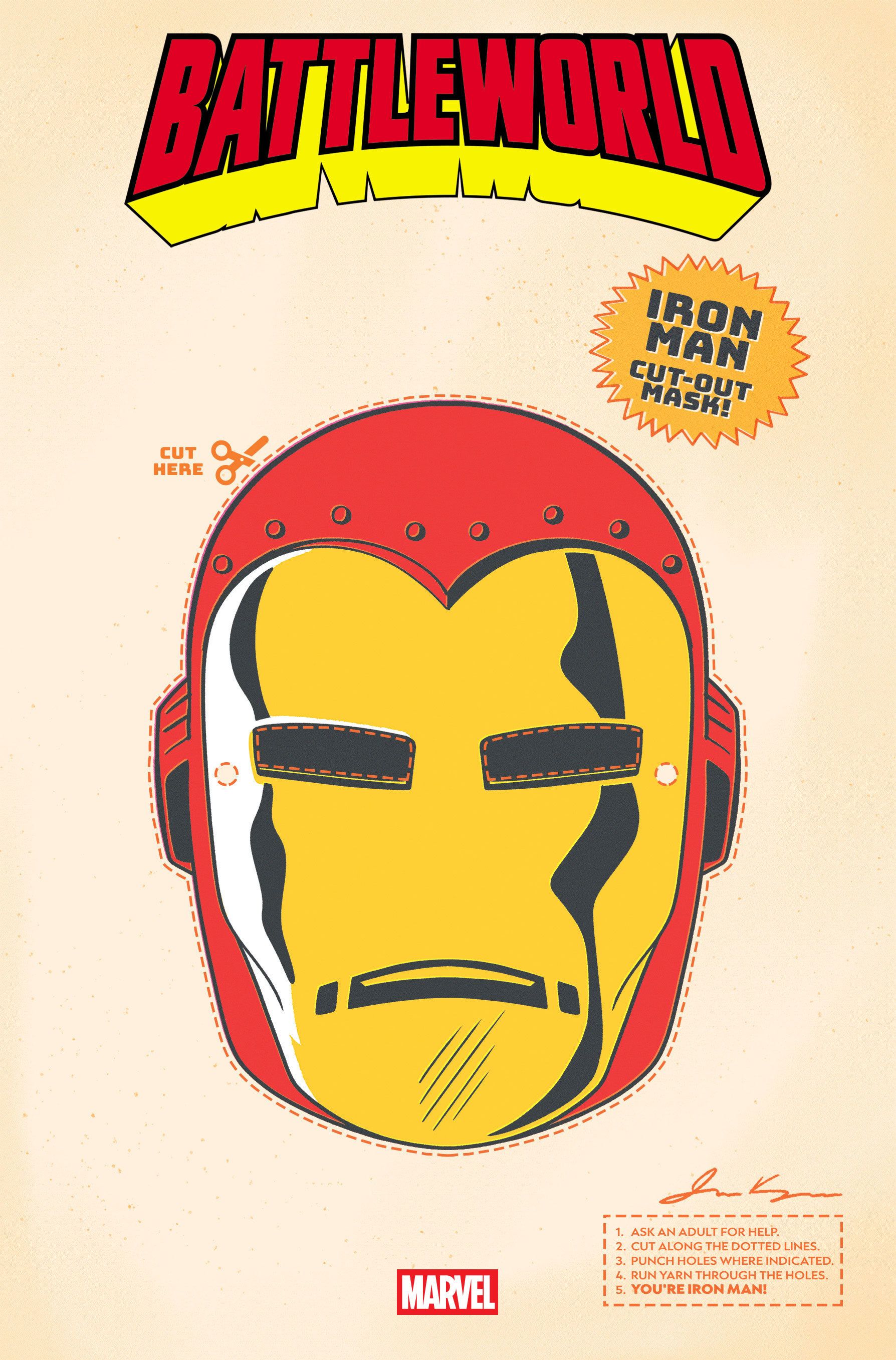 Battleworld #1 (Retro Halloween Mask Variant) Comic