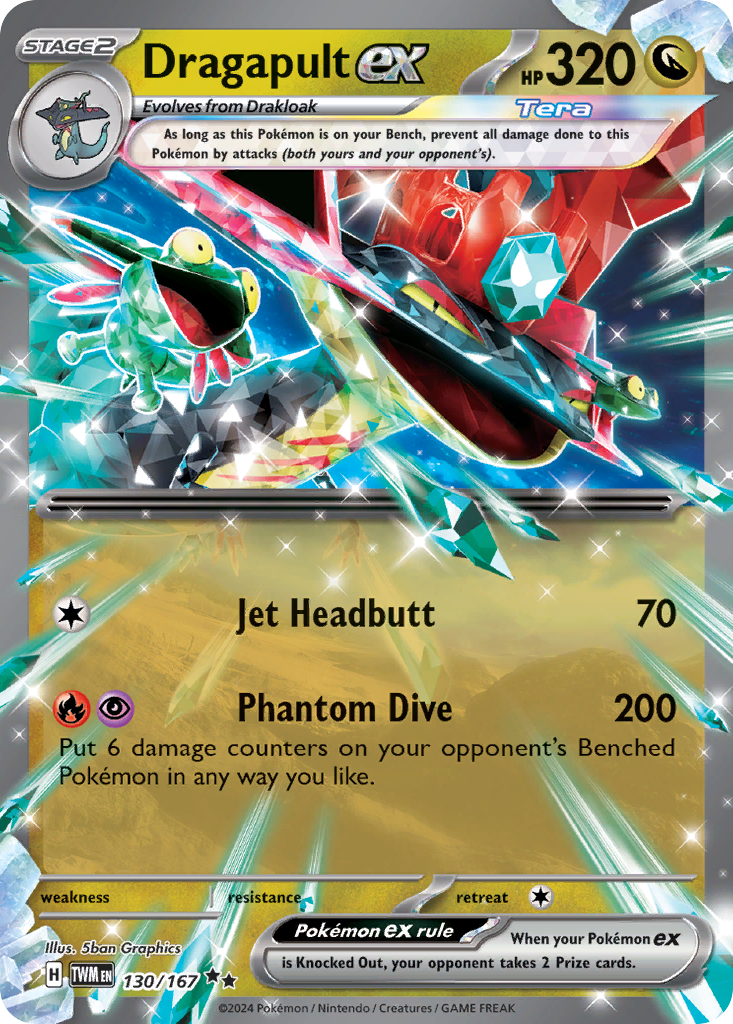 Dragapult ex (130/167) - Twilight Masquerade Pokémon Card