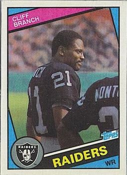 Cliff Branch 1984 Topps #104 Sports Card