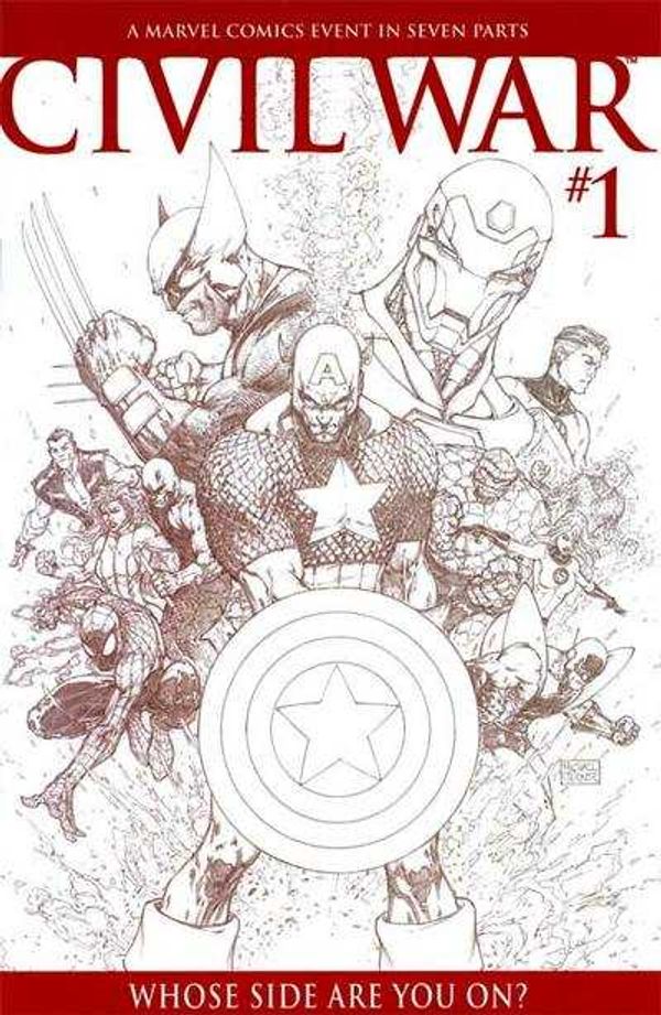Civil War #1 (Sketch Cover)