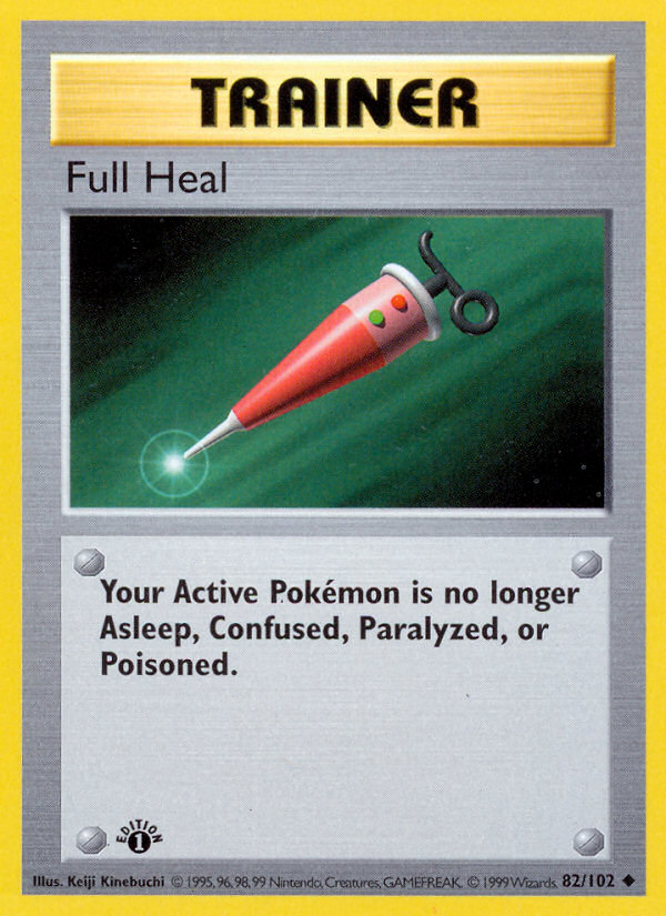 Full Heal (Trainer) (82/102) - Base (1st Edition) Pokémon Card