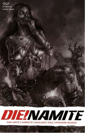 DIE!namite #3 (10 Copy Parrillo B&w Cover)