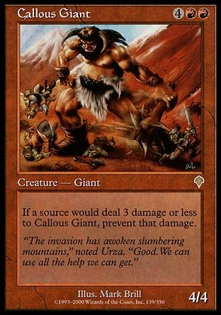 Callous Giant (Invasion) Trading Card