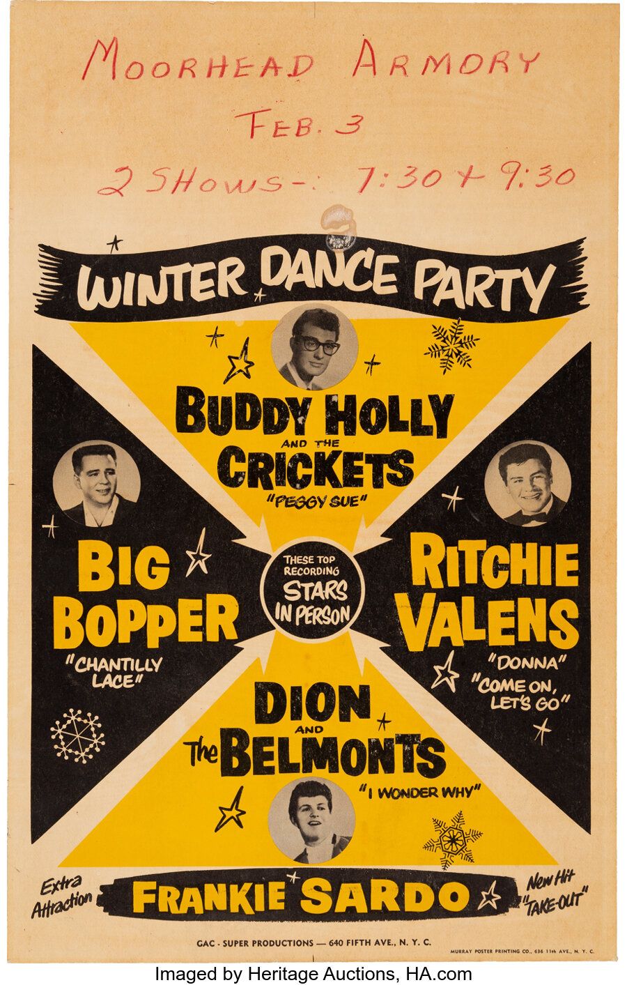 Buddy Holly Moorhead Armory 1959
