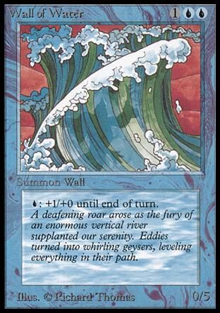 Wall of Water (Alpha) Trading Card