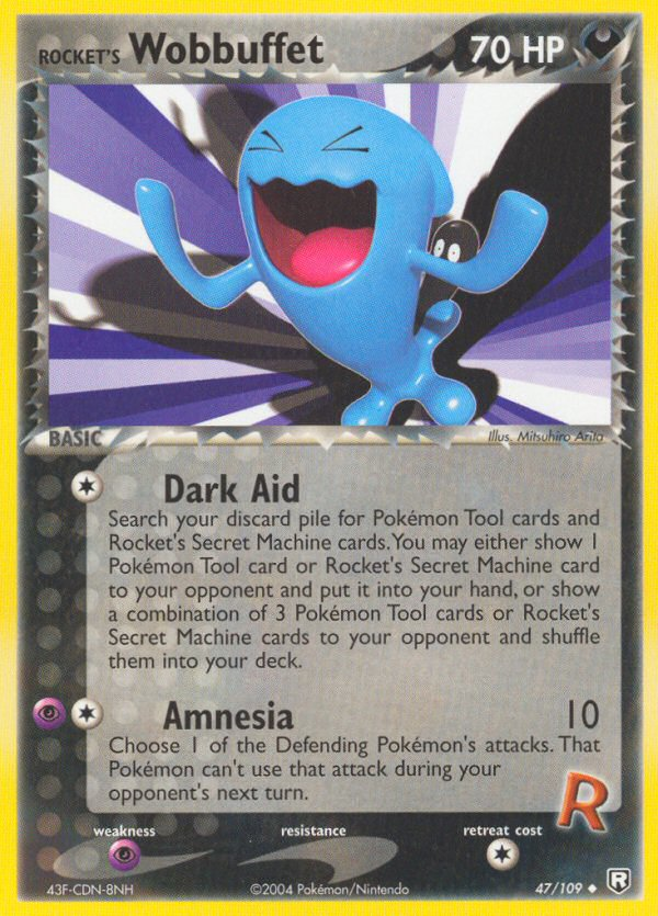 Rocket's Wobbuffet (47/109) - Team Rocket Returns Pokémon Card