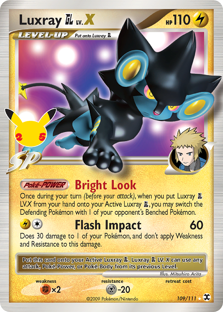 Luxray GL LV.X (109/25) - Celebrations: Classic Collection Pokémon Card