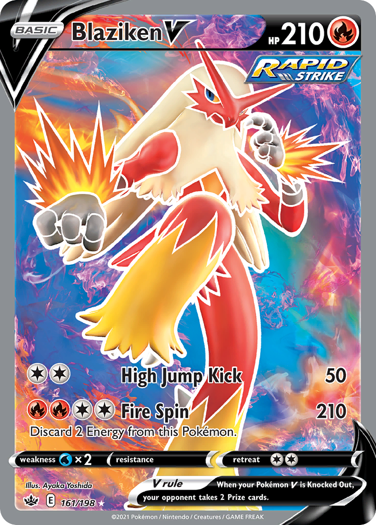 Blaziken V (161/198) - Chilling Reign Pokémon Card