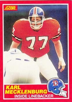 Karl Mecklenburg 1989 Score #174 Sports Card