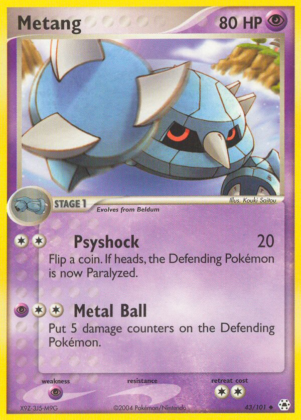 Metang (43/101) - Hidden Legends Pokémon Card