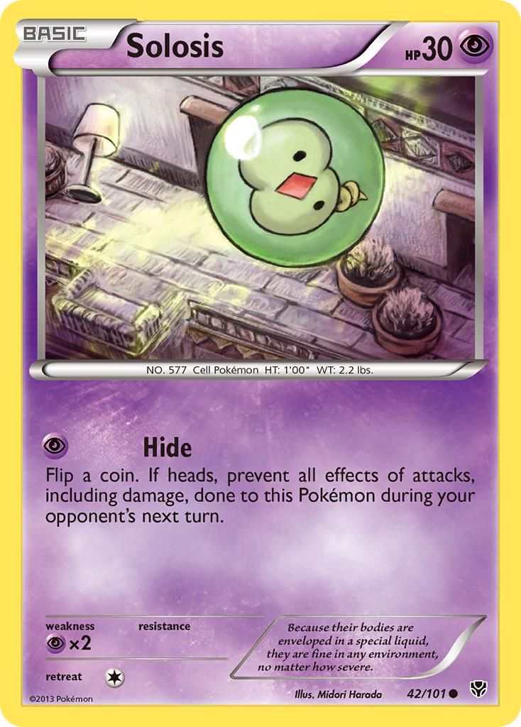 Solosis (42/101) - Plasma Blast Pokémon Card