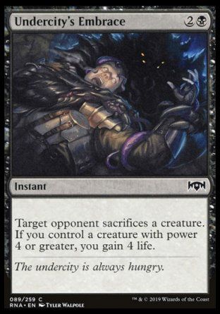 Undercity's Embrace (Ravnica Allegiance) Trading Card