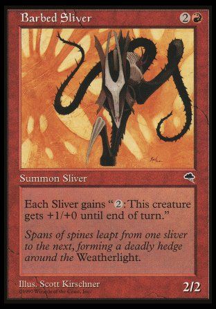 Barbed Sliver (Tempest) Trading Card