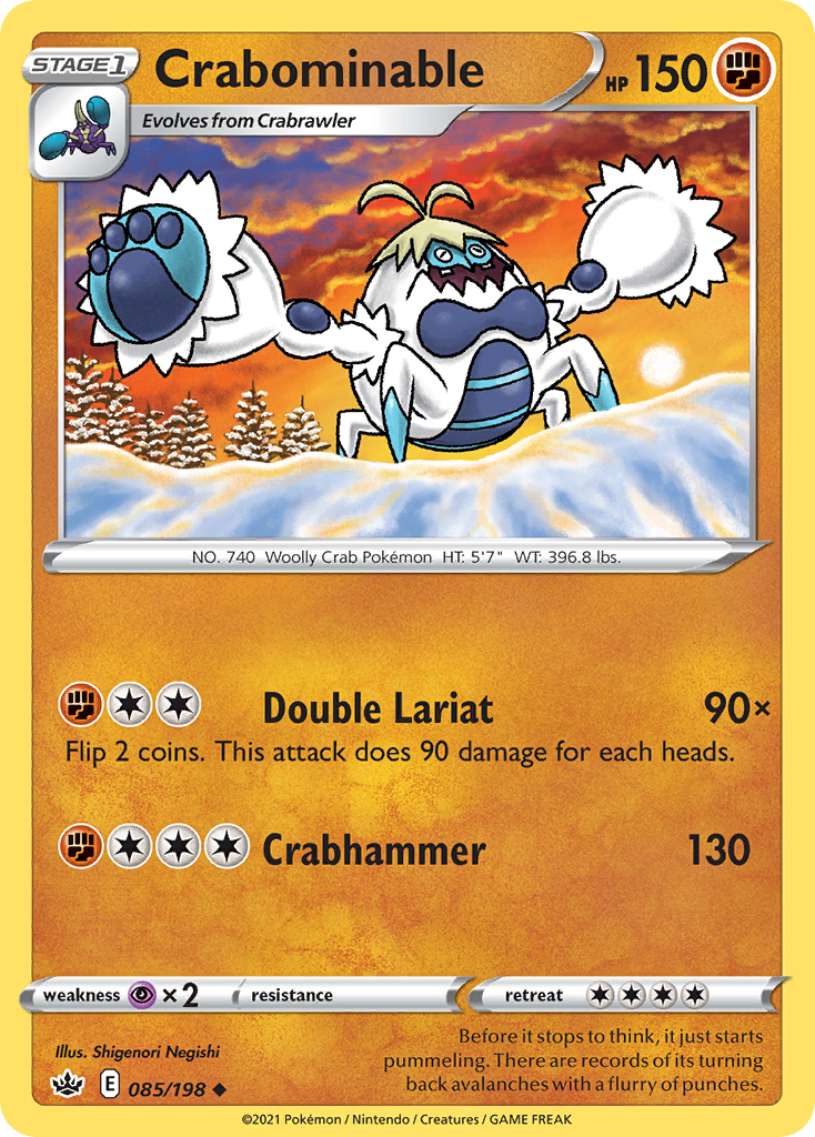 Crabominable (85/198) - Chilling Reign Pokémon Card