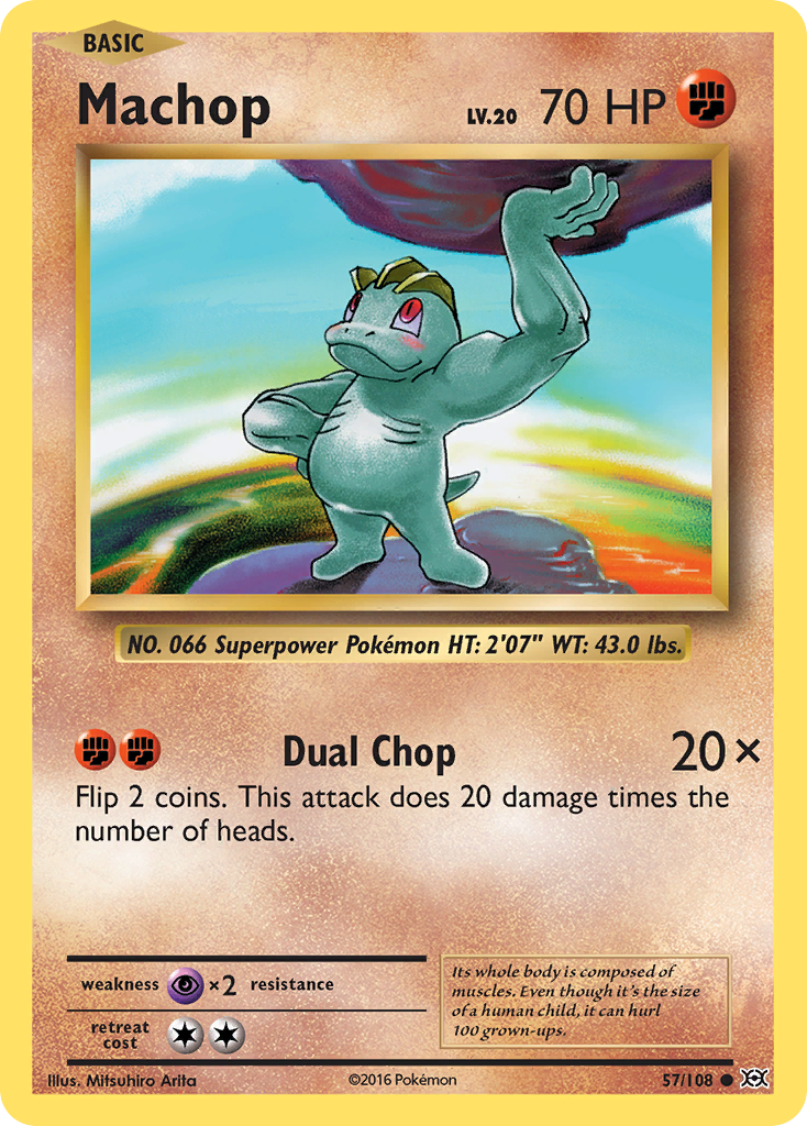 Machop (57/108) - Evolutions Pokémon Card