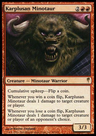 Karplusan Minotaur (Coldsnap) Trading Card