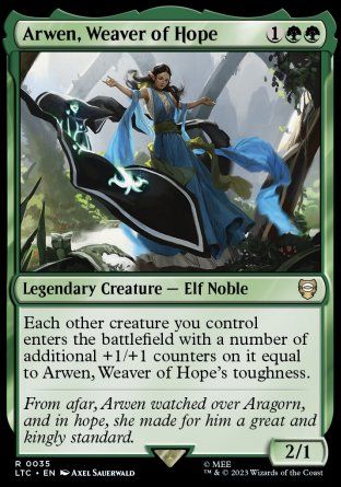 Arwen, Weaver of Hope (The Lord of the Rings Commander Decks) Trading Card