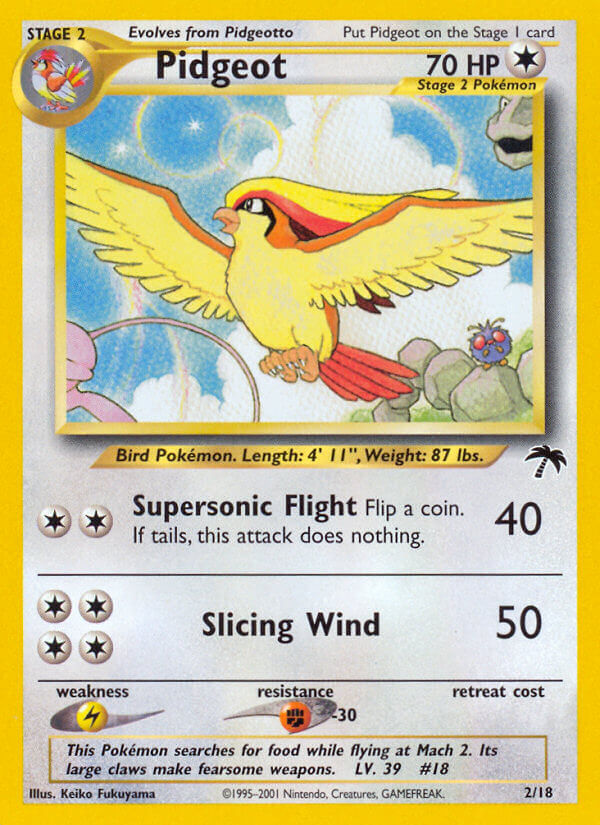 Pidgeot (2/18) - Southern Islands Pokémon Card