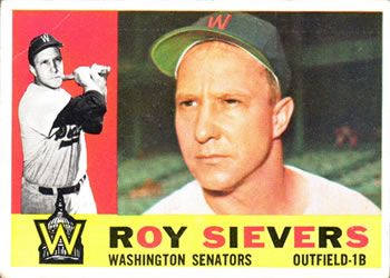 Roy Sievers 1960 Topps #25 Sports Card