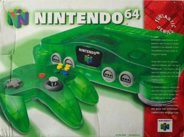 nintendo 64 green console