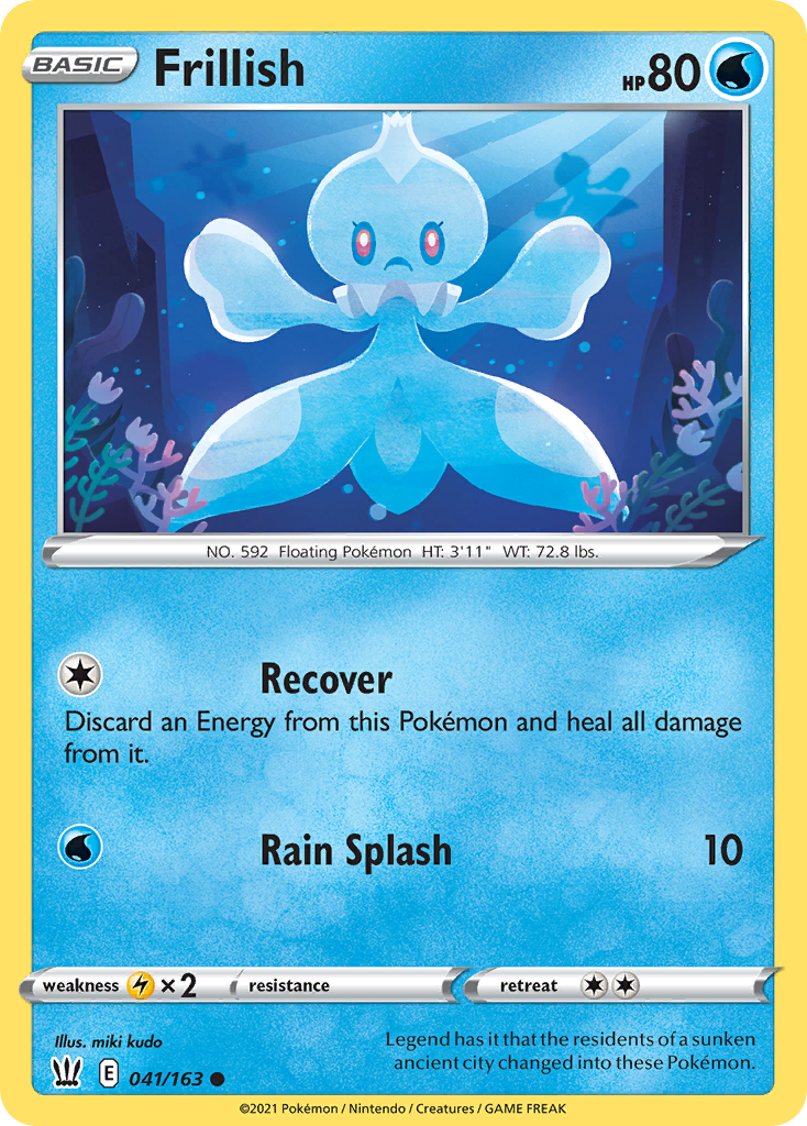 Frillish (41/163) - Battle Styles Pokémon Card