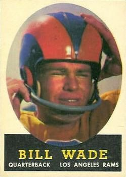 Bill Wade 1958 Topps #38 Sports Card