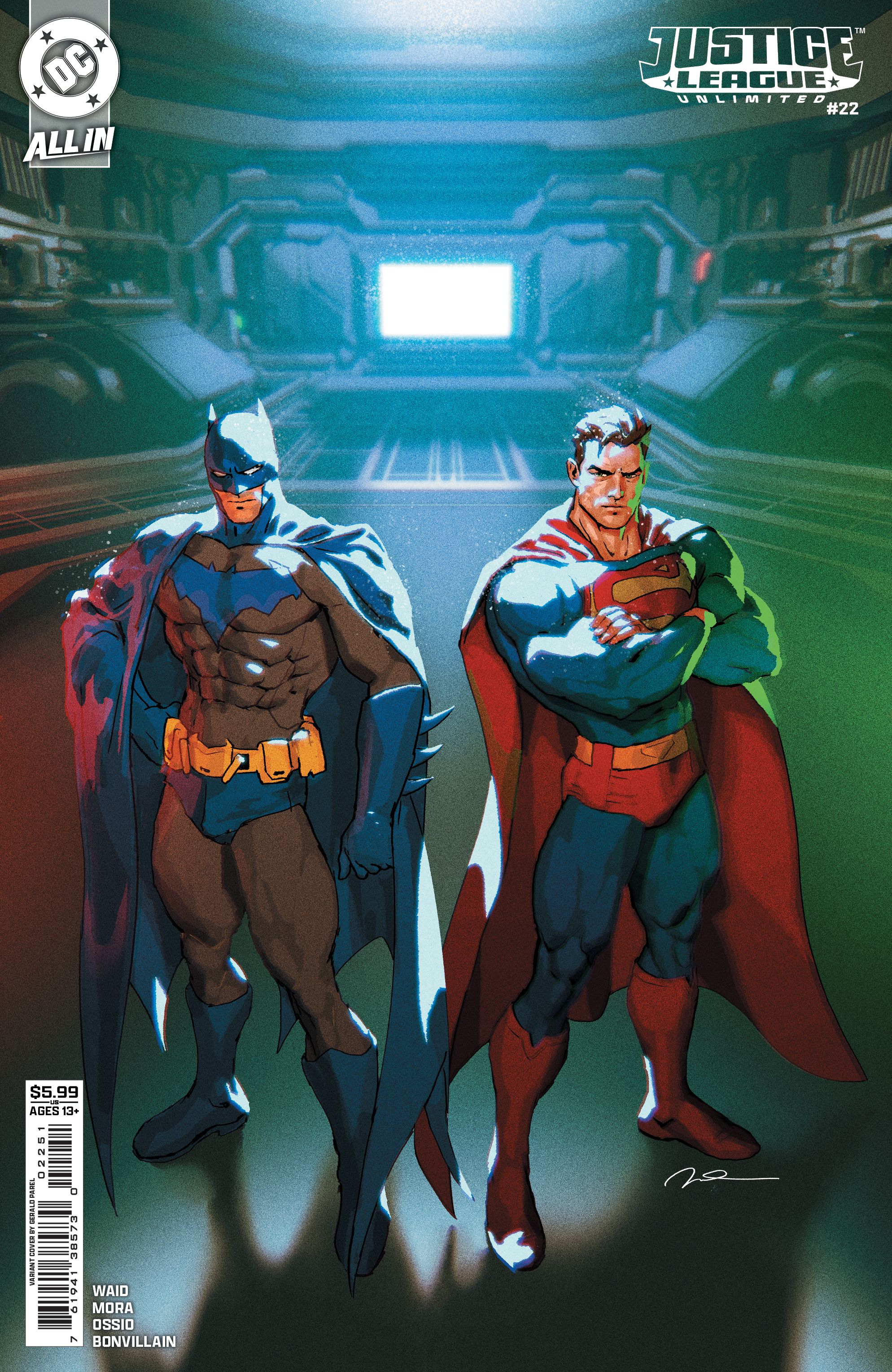 Justice League Unlimited #22 (Cvr E Gerald Parel Card Stock Variant) Comic