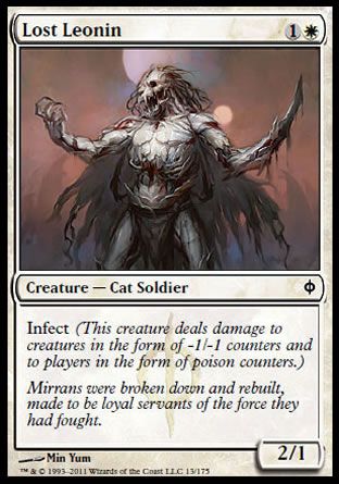 Lost Leonin (New Phyrexia) Trading Card