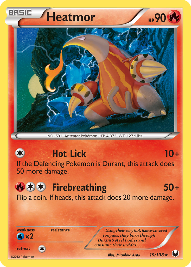 Heatmor (19/108) - Dark Explorers Pokémon Card