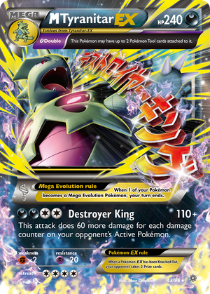 M Tyranitar-EX MEGA (43/98) - Ancient Origins