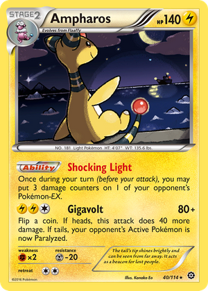 Ampharos (40/114) - Steam Siege
