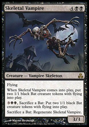 Skeletal Vampire (Guildpact) Trading Card