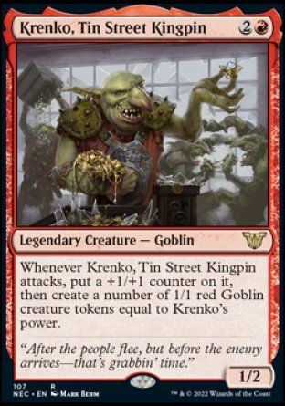 Krenko, Tin Street Kingpin (Kamigawa Neon Dynasty Commander Decks) Trading Card