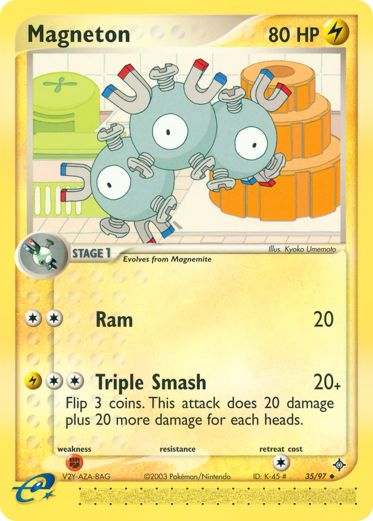 Magneton (35/97) - Dragon Pokémon Card