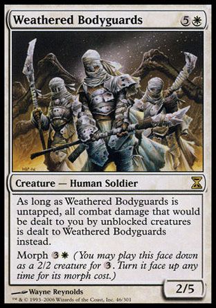 Weathered Bodyguards (Time Spiral) Trading Card