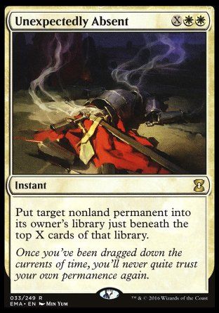 Unexpectedly Absent (Eternal Masters) Trading Card