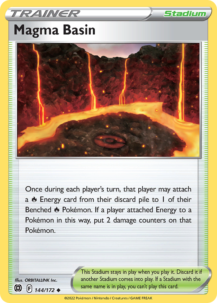 Magma Basin (Trainer: Stadium) (144/172) - Brilliant Stars Pokémon Card