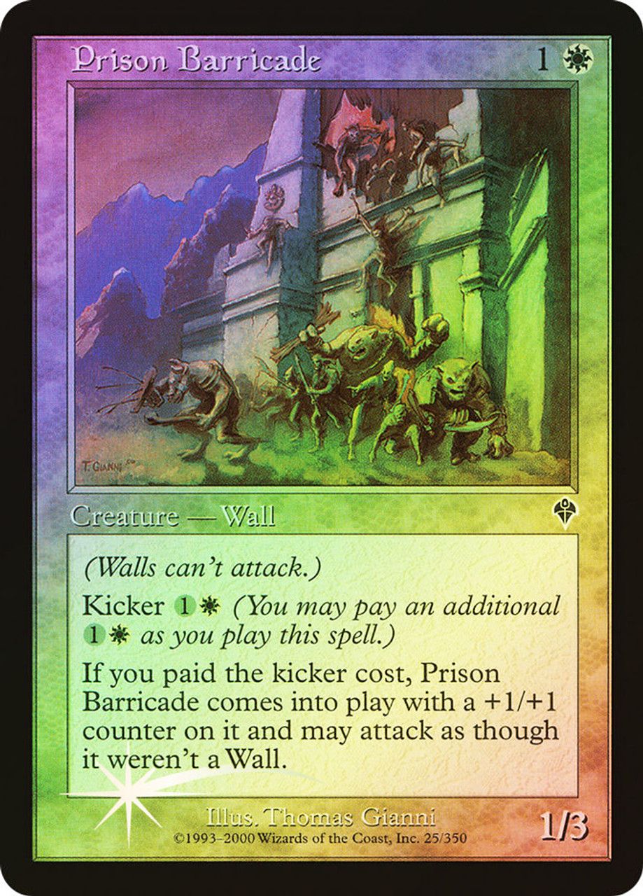 Prison Barricade (Invasion - Foil) Trading Card