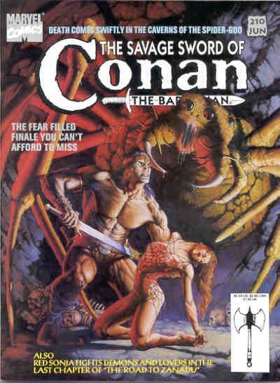 The Savage Sword of Conan #210 Comic