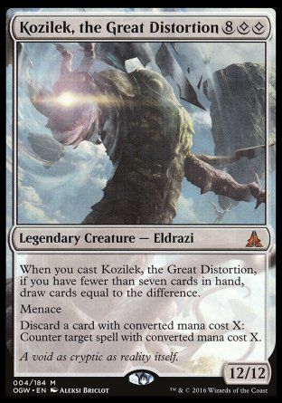 Kozilek, the Great Distortion (Oath of the Gatewatch) Trading Card