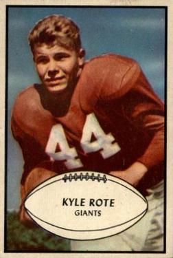 Kyle Rote 1953 Bowman #25 Sports Card