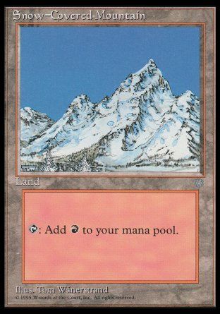 Snow-Covered Mountain (Ice Age) Trading Card