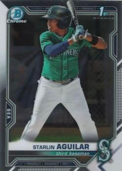 Starlin Aguilar 2021 Bowman Chrome - Prospects Baseball #BCP-249 Sports Card