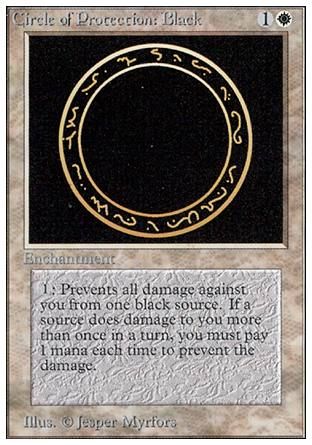 Circle of Protection: Black (Unlimited) Trading Card